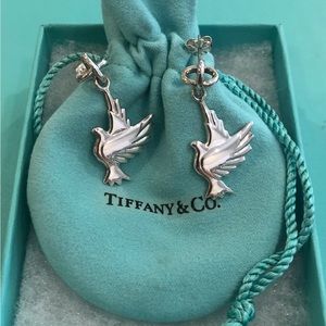 🌸🌸 Authentic Tiffany & Co. Picasso Dove Dangle Earrings